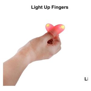 Otros suministros para fiestas de eventos Lightup Magic Thumbs Led Flash Finger Tips Lights Bright Closeup Stage Magican Tricks Props Drop Delive Dhw7L
