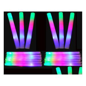 Autres fournitures de fête d'événement Bâton en mousse Liteglow Led Stick avec flash stroboscopique Idéal pour les anniversaires de mariages - Cadeaux Favors Drop De Dh82R