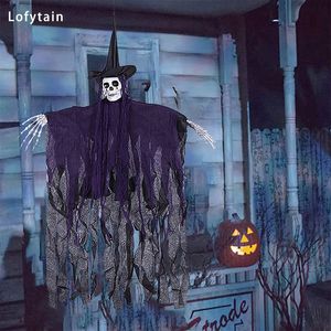 Andere evenementenfeestje Lofytain Halloween Trail of Tears Skull Hangende Ghost Halloween Party Pendants Haunted House Horror Props Home Indoor Decoration 230811