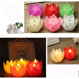 Otros suministros para fiestas y eventos Lotuslite Led Swing Candle Adorno budista ecológico Drop Delivery Home Garden Dhota festivo