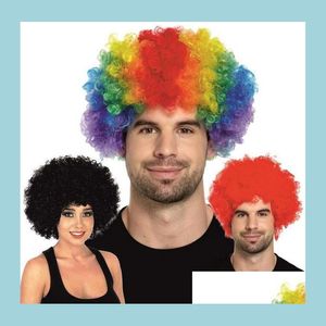 Autre événement Fête Fournitures Hommes Lady Clown Fans Carnaval Perruque Disco Cirque Drôle Déguisements Stag Do Fun Joker Adt Enfant Costume Afr Dhofu