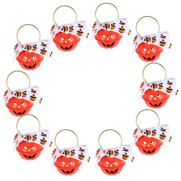 Otros suministros para fiestas y eventos Colgantes de metal Pequeños cascabeles Calabaza Collar para mascotas Collar Encanto Diy Puerta Placa BellOtros