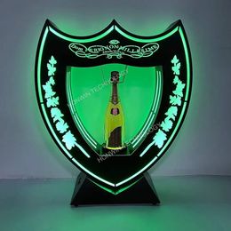 Andere evenementen Feestbenodigdheden NACHTCLUB GREEN LIGHT GLOW LED DOM P SHIELD CHAMPAGNE BOTTLE PRESENTER TEQUILA GLORIFIER NEON BAR SIGN VIP SERVICE 231009