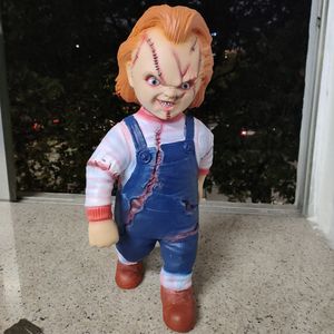 Autres fournitures de fête d'événement Original Seed of Chucky 11 Stand Statue Horror Collection Doll Figure Childs Play Good Guys Big Halloween Props 230821