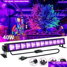 Autres fournitures d'événement Party Autres fournitures d'événements Fournitures mises à niveau Version 40W UV LED Black Light Bar 395 nm Blacklight Flood s'appliquent à TH DHJPA