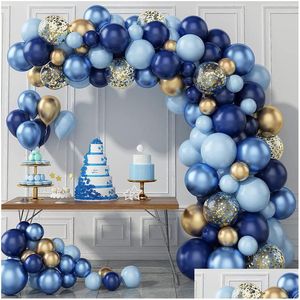 Andere feestartikelen voor evenementen Andere feestartikelen voor evenementen Marineblauwe en gouden ballonboogset voor babyshower Jongen verjaardag december Dhgarden Dhnqa