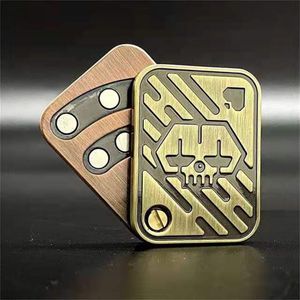 Autre événement Fête Fournitures Poker Fidget Slider Magnétique En Acier Inoxydable Poker Push Card Métal EDC Main Spinner Fidget Jouet Autisme Jouets Sensoriels Soulagement Du Stress 230516