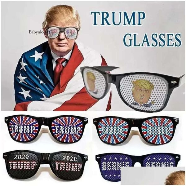 Un autre événement fournit le président Donald Trump Festival des lunettes drôles USA Flag Patriotic Sunglasses Cadeaux Drop livraison Home Ga Dhn Q Q
