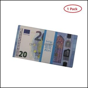 Autres événements Fourniture de fête Prop Money Faux Billet Copy Paper Toys USA 20 50 100 Fake Dollar Euro Movie Banknote For Kids Christmas Dhdilkwlh