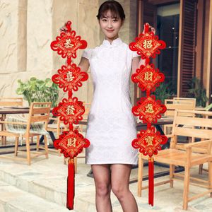 Andere evenementenfeestjes Red Chinese Knot Spring Festival Coupletten Hangers Jaar Decoraties Geluk Diy Wedding Lucky Auspicious Gifts 221128