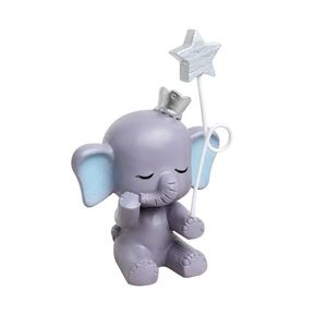 Autres fournitures de fête d'événement ornement en résine mignon éléphant étoile Statue ornements artisanat gâteau Dessert décorations Toppers anniversaire bricolage accesso