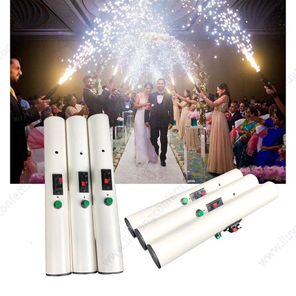 Autres fournitures de fête d'événements Réutilisables Fontaine à main Feux d'artifice Pyrotechnique Safe Cold Pyro Stage Système de tir Shooter Mariage Fête d'anniversaire DJ Entrée 231123