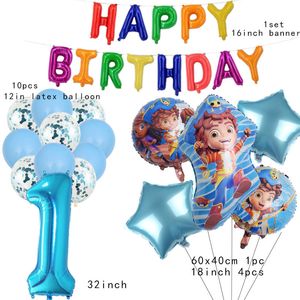 Autres fournitures de fête d'événement Santiago Boy Foil Balloon Seas Adventure Game Birthday Party Decor Fournitures 32 pouces Numéro Ballon Set Baby Shower Kid Toy Cadeau 230923