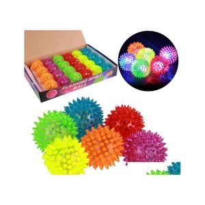 Andere evenementenfeestje Soft Rubber Flash Ball LED knipperen Licht Jump Boy Gift Bouncy Balls Toy Pet Kids Toys Christmas Festiv DHCQ6