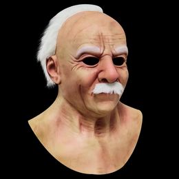 Andere evenementenfeest levert het gezicht van de oude man Pruiken Masker Halloween Mode Cosplay Anime voor de mens met oogschild A5