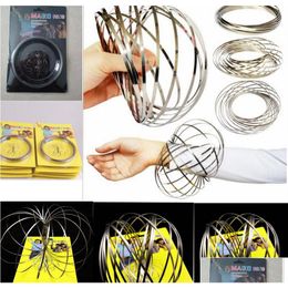 Otros suministros para fiestas de eventos Toroflux Flow Rings 3D Kinetic Sensory Interactive Cool Toys para niños Adts Funny Magic Ring Toy Ga274 D Dh0Nf