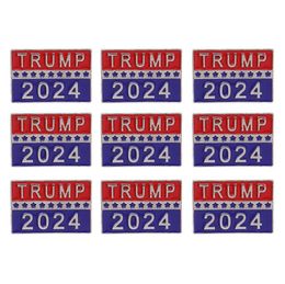 Autre événement Fourniture de fête Trump 2024 Élection présidentielle Brooch US Patriotique Républicain Campagne Metal Pin Badge Drop délivre Dhuvn