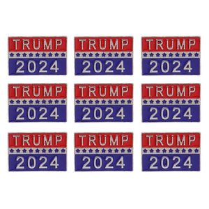 Otro evento Suministros para fiestas Trump 2024 Elección presidencial Broche Campaña republicana patriótica de EE. UU. Insignia de metal Insignia Drop Deliver Dhatj