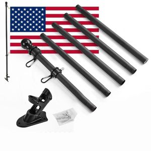 Autres fournitures de fête d'événement Support mural télescopique pour mât de drapeau, support de maison supérieur, support de 6 pieds, support de bannière de cour pliable 230923