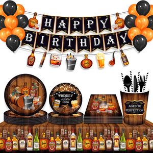 Andere evenementen Feestartikelen Servies met whisky-thema Spiraalhanger Aluminiumfolie Bal Verjaardagsdecoratie Volwassen 230921