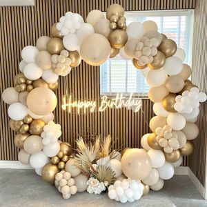 Andere evenementenfeestjes Witgoud Ballon Ballon Garland Arch Kit Bruiloft Decor Ballonnen Verjaardagsfeest Decoraties Kids Globos Party Supplies Baby Shower 230329