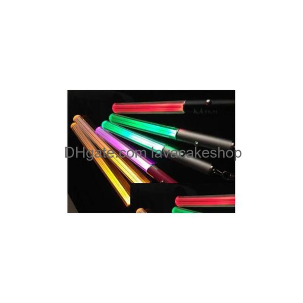 Otro evento Suministros para fiestas Venta al por mayor Linterna LED Stick Llavero Mini Antorcha Llavero de aluminio Anillo Durable Glow Pen Magic Wand Ligh DHZLB