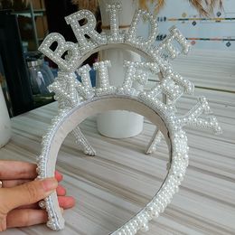 Autres fournitures de fête d'événement Wifey Bride to Be Crown Bandeau Bach Bachelorette Hen Party Bridal Douche Mariage Fiançailles Répétition Dîner Décoration Cadeau 230925