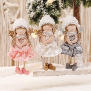 Andere evenementenfeestjes Jaar Kerstmis Angel Doll Tree Decoratie Cristmas ornamenten Pendanten Hangende Natale Navidad Xmas Gift 230406