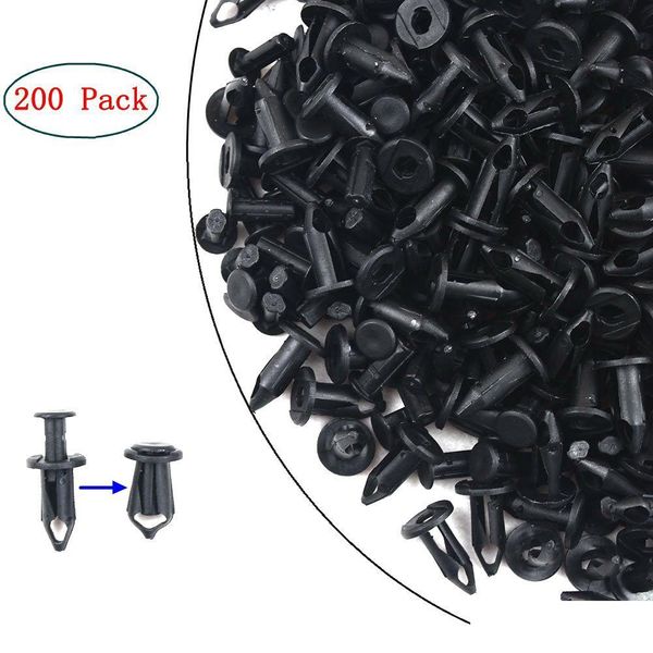 Autres accessoires extérieurs 200pcs 8 mm en nylon fixer la plate-forme Fender Clip Rivet Rivet Pièces de mobilier mobile Expansion SCR DHVLX