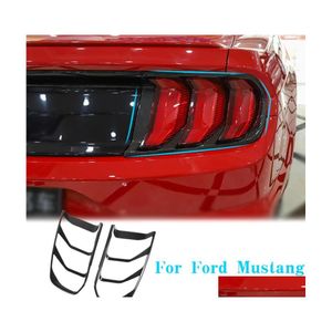 Andere externe accessoires 2 stks koolstofvezel bumper staartlamp lamp er voor Ford Mustang 18 accessoires6990768 drop levering otsh3