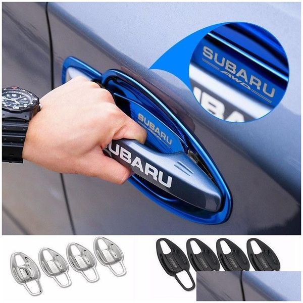 Autres accessoires extérieurs 3 couleurs 8pcs poignée de porte en acier inoxydable ERS Bowl pour Subaru Forester Drop Livraison Automobiles Moto OTR2T