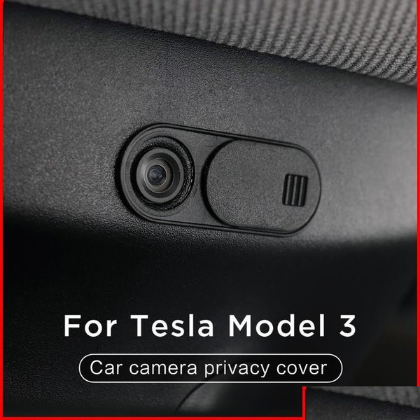 Autres accessoires extérieurs Webcam ER pour Tesla modèle 3 - Capuchons de confidentialité de la caméra de voiture 1Pcs / Set Drop Delivery 2022 Mobiles Motos Exte Dhnmr