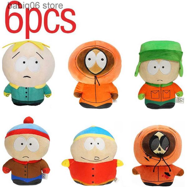 Otros accesorios de moda 18 cm Southe Park Peluche Juego-Muñeca Stan Kyle Kenny Cartman Kawaii Dibujos animados Anime Muñecas Niño niña Regalos para niños T230605