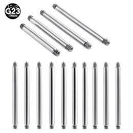 Autres accessoires de mode 50pcs 16G14G Barbell droit Piercing 640mm Helix Boucle d'oreille Langue Mamelon Industriel Pircing Remplacement 231208