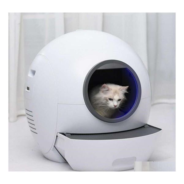 Otros accesorios de moda Accesorios Fly En Heces cerradas Caja de arena para gatos Desodorante Pala Esterilización UV Wifi Inteligente Matic Se Dhlk4