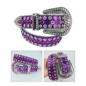 Autres accessoires de mode Ceinture de couleur pourpre pour adulte pour robe Ceinture à boucle ardillon réglable Shinning Ceinture large pour dames Jupe Ceinture 230729