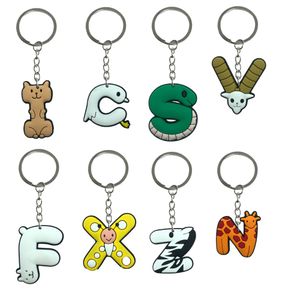 Autres accessoires de mode Lettres d'animaux Keychain Keadchains cool pour sacs à dos pour enfants fête favorise les femmes clés de clés
