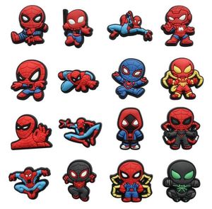 Otros accesorios de moda Charms de anime enteros Super Hero Spider Memories de la infancia Funny Gift Cartoon Charms Shoe Accessor2529076