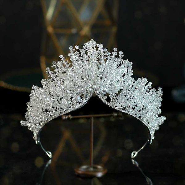 Otros accesorios de moda corona con cuentas tocado vestido de novia con atmósfera barroca banquete cumpleaños corona al por mayor J230525