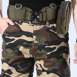 Otros accesorios de moda cinturones 6pcsset Military Tactical Cinturón Multi -Funcional Airsoft Aleación de alta calidad Hebilla Molle Nylon Fuerzas especiales Cambat 230814