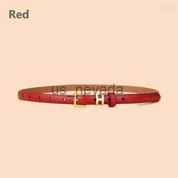 Other Fashion Accessories Belts Western Fashion Women Leather Belt Alloy Pin Buckle Versatile Skirt Jeans Casual Pants Black Red Orange Pink White Brown J230613