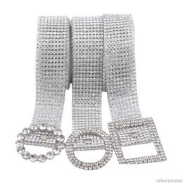 Autres accessoires de mode brillant brillant femmes ceinture chaîne de taille de luxe ceintures douces fl diamant cristal drop livraison dhdyl