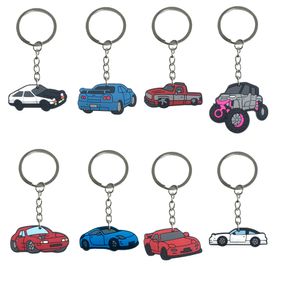 Autres accessoires de mode Collection de voitures Keychain pour les enfants Favors Favors Colorf personnage cool avec des clés de bracelet Keychains Girls Keyring Otutn