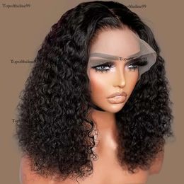 Andere mode -accessoires krullen voor vrouwen Braziliaanse korte Bob Deep Wave frontale pruik vooraf geplukte kant goedkoop menselijk haarpruiken originele editie