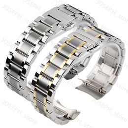 Andere mode -accessoires gebogen eind roestvrijstalen horlogeband voor 1853 couturier T035 14/16/17/18/22/24 mm Watch Band Women Heren Bracelet J230413