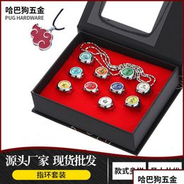 Otros accesorios de moda Diseñadores Conjunto de anillos Xiao Organización Yu Zhi Bo Weasel Payne Wood Leaf Diadema 10 piezas G9ZP Entrega de gota DHK3W
