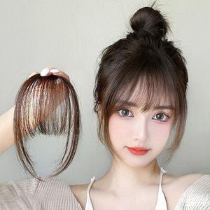 Other Fashion Accessories Fake Air Bangs Hair Styling Tools Clip In Extension Synthetic Fringe Natural False Hairpiece Women Clip In 230712