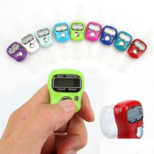 Otros accesorios de moda Band de la mano del dedo Sn Tally Electronic LCD Digital Counter Mini Ring Hold Head Count Tasbih Tasbeeh PGDEW 544 DHNVE