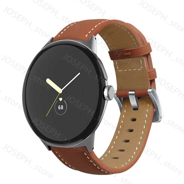 Otros accesorios de moda Banda de cuero genuina para Google Pixel Reloj Correa de reemplazo Correa Smartwatch Pulsera para píxeles Correas de accesso J230413