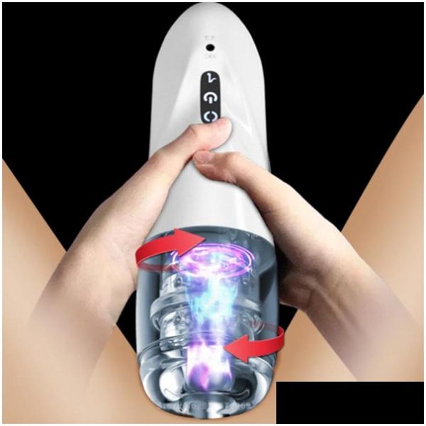 Autres accessoires de mode Mans Leg Masr Matic suce une pipe télescopique rotative mâle Hine homme amour jouet de masturbation électrique pour hommes P Dhbte